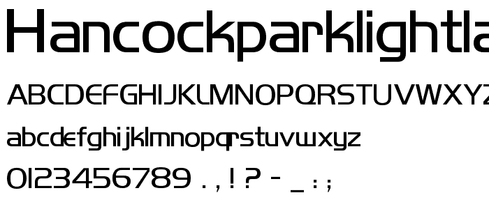 HancockParkLightLaser Park Light Laser:11/21/88 2:27:34 PM font